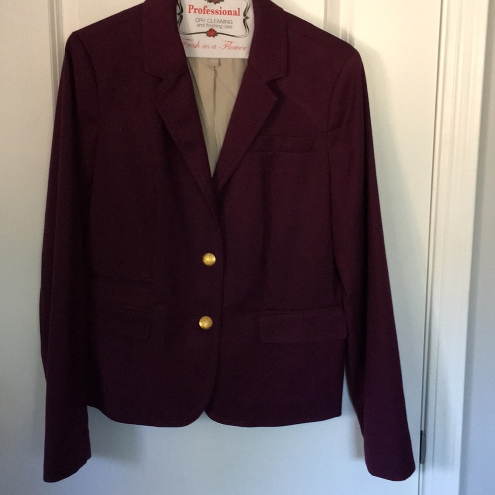 Cool burgundy banana republic casual blazer